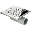 Akces PRIEDAI 11302 AXUS NUOTEKŲ GROTELĖS - LEVEL 50, 360°, NERŪDIJANČIO PLIENO GROTELĖS, BLIZGOS 150X150MM // S.KRAT-A.15X15-POZ-50/NI/PO