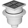 AKCES 11955 ŠONINĖ DRAIN GRADE FI 50 100X100 MM Baltas NERŪDIJA. // S.KRAT-A.10X10-BO-50/NI/BI