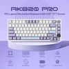 Akko Klaviatūra AK820 Pro Gift Switch Violetinė-Baltas-Mėlyna-3 modelis-RGB