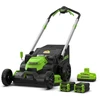 Akumuliatorinė savaeigė vejapjovė Greenworks GD60LM61K4X; 60 V; 2x4,0 Ah akum.