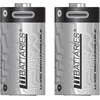 CR123 Baterija LiiBatteries CR123A 750mAh juoda/2 vnt. USB-C