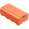 Oranžinis SmallRig 4971 NP-F550 USB-C Rechargeable Camera Baterija Oranžinis