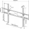 Akyga Televizoriaus laikiklis AK-MB-09 wieszak 60kg VESA 800x600mm 37-85"