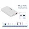 USB C tipo ir USB A tipo maitinimo adapteris - 5-20V/1.35-3A - Akyga AK-CH-31