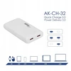 Akyga AK-CH-32 2x USB C 5-20V/2.25-3A maitinimo adapteris