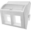 Adapteris 45x45 2xRJ45 (išgaubtas kampinis) ALANTEC