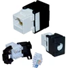 Jungtis - Alantec MB001 RJ45 Moteriška Auksu Padengta Tiesi Juoda/Balta