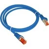 Patch-cord F/UTP kat.6 PVC 0.25m mėlyna ALANTEC
