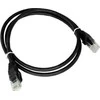 Patch-cord U/UTP kat.6 PVC 1.0m juoda ALANTEC