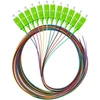 Alantec Pigtail SM 1J 9/125 wtyk SC/APC (G.652.D) dł. 2 m ''EASY STRIP'' pakuotė. 12 vnt. wielokolorowe (FOI-SCA-9SM-2-G652D-OP)