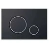 Alca plast AQ.501-30207 / AQUAFORM / OPTIMA CIRCLE / CIRCLE TUALETO MYGTUKAS MATINE Juodas + CHROME / M778