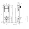 Alca plast S4005-015 / CERSANIT / SISTEMA 40 / MZ CASPIA / DS DUR WO ŁW / APDAILA LUNA JUODA MATINIS