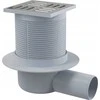 ALCADRAIN kanalizacijos grotelės 105×105/50 mm šoninis šlapio sifono išleidimas