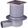 ALCADRAIN kanalizacijos grotelės 105×105/50 mm šoninis šlapio sifono išleidimas