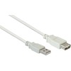 Good Connections USB kabelis Alcasa USB-A - USB-A 1.8 m Baltas (2511-OF2)