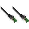 Alcasa Alcasa 8062-H030S kabelis sieciowy Juodas 3 m Cat6a S/FTP (S-STP)