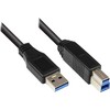 Good Connections Alcasa Alcasa 2710-S002 kabelis USB USB 3.2 Gen 1 (3.1 Gen 1) 0,2 m USB A USB B Juodas