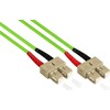 Alcasa Alcasa LW-8075SC5 InfiniBand / šviesolaidinis kabelis 7,5 m SC žalias