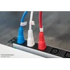 Nezatříděno Kabelis zasilający Alcasa Kabelmeister SK1430-B020 kabelis zasilające Mėlyna 2 m IEC C14 C13 panel