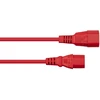 Nezatříděno Kabelis zasilający Alcasa Kabelmeister SK1430-R030 kabelis zasilające Raudona 3 m IEC C14 IEC C13
