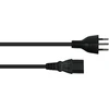 Nezatříděno Kabelmeister SK6030-S018 Maitinimo kabelis, juodas, 1,8 m, maitinimo kištukas, J tipo, IEC