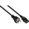 Nezatříděno Alcasa P0030-S050 Juodas maitinimo kabelis 5 m Maitinimo kištukas E+F C13 skydelis