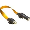 Good Connections Alcasa S-1014Q koaksialinis kabelis 0,54 m SAT F tipo juodas, auksinis, permatomas