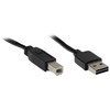 Kabelis USB Alcasa USB-A - USB-B 3 m Juodas (2510-EU03)