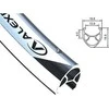 Alexrims R450 700x36otw. pusė CNC balta (ALX- R45036B)
