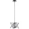 Alfa Sagito 60753 pakabinamas šviestuvas, pakabinamas šviestuvas 1x40W E14 juodas/chromas