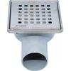 Alkotest 11318 AXUS PION FI 50, 360 laipsnių kanalizacijos grotelės, KVAPAS BLOKAS, NERŪDIJANČIOS NERŪDIJAVIMO GROTOS. MAT 100X100MM, BLISTER SU pakabuku // S.KRAT-A.10X10-PIO-50/NI/MAT