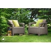 Lauko baldų komplektas Allibert Keter Garden chairs Corfu Duo Set beige