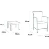 Allibert Lauko baldų komplektas Rosario Balcony Set, grafito