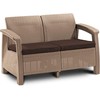 Keter Allibert Sofa ogrodowa CORFU LOVE SEAT cappuccino