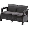 Keter Corfu Love Seat sofa - Grafito