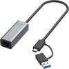 ALLNET USB 3.0 Typ-C&A Ethernet Adapteris 2.5 Multi-Gigabit LAN ALL-NC-2.5G-USBC/A *ALLTRAVEL*