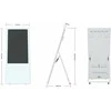 Monitorius ALLNET 43 inch Stand Ekranas with Wheels, 700 Nits, HDMI, Baltas