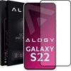 Alogy Grūdintas stiklas, skirtas Alogy Full Glue dėklui, tinkamas Samsung Galaxy S22 Juodas