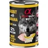 ALPHA SPIRIT WET konservas su triušiena ir bananais 400g 6vnt