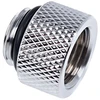„Alphacool“ jungties adapteris, tiesus G1/4 colio lizdas į G1/4 colio kištuką, chromuotas sidabrinis