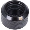 „Alphacool“ jungtis su tiesiu G1/4 colio vidiniu sriegiu ir 16 mm išoriniu skersmeniu, kieta vamzdžio jungtis – juodas