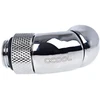 Alphacool Eiszapfen Winkeladapter 45 Grad doppel drehbar G1/4 AG auf G1/4 IG – chrome