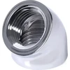 „Alphacool“ 45 laipsnių G1/4 colio lizdas į G1/4 colio lizdą, chromuotas