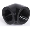 Alphacool Eiszapfen Adapteris 90 Degree G1/4 Inch Female to G1/4 Inch Female – Juodas
