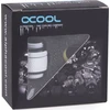 Štai vertimas: Alphacool Eiszapfen Adapteris G1/4 išorinis į G1/4 išorinį – baltas