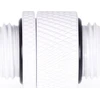 Štai vertimas: Alphacool Eiszapfen Adapteris G1/4 išorinis į G1/4 išorinį – baltas
