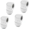 Alphacool Eisfrost L-connector rotatable G1/4 female to G1/4 female – 4 pieces baltas