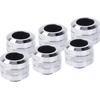 „Alphacool Eiszapfen Pro“ jungtis, 16 mm kietas vamzdelis, G1/4, 6 vnt. pakuotėje, chromuotas