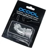 „Alphacool HF“ jungtis, 45 laipsnių, G1/4 colio, vidinis sriegis, 13/10 mm, pasukama, chromuota, sidabrinė