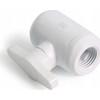 Alphacool Eiszapfen 2-way ball valve G1/4 – baltas